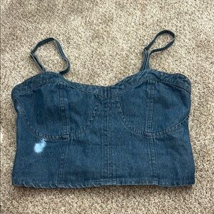 Denim Blue Women's Top